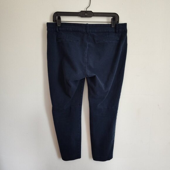 Ladies SZ 12 J Crew Merchantile Winnie Navy Ankle Pant - Picture 2 of 3